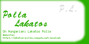 polla lakatos business card